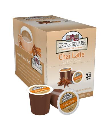 Grove Square Tea, Chai Latte, 24 Single Serve Cups
