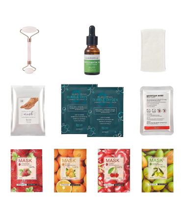 AVUX Mini Beauty Basket 14 pcs Spa Set Bundle for Girls and Women - Ideal for Birthdays and Weddings - Buy Online on GoSupps.com