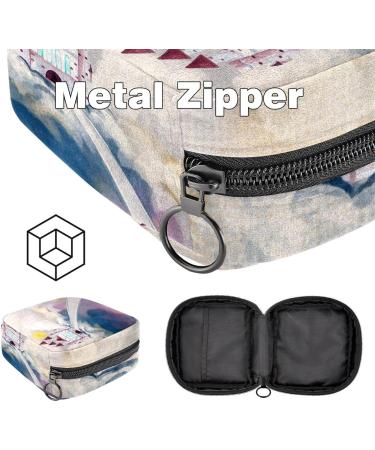 Women s Travel Organizer Bag - Large Capacity Menstrual Cup & Makeup Storage - Stylish Watercolor Design - Buy Online on GoSupps.com