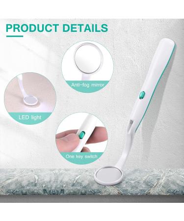 Healifty Oral Dental Mirror with LED Light for Dental Care | Green | International Shipping Available - Buy Online on GoSupps.com