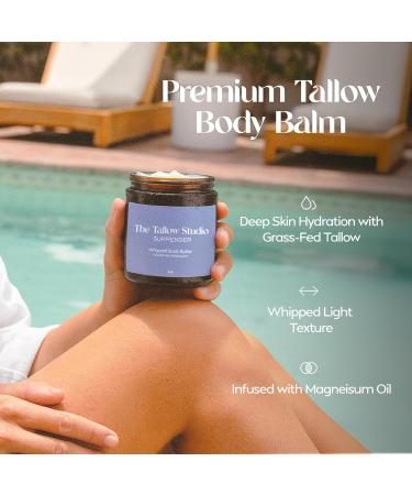 Deep Sleep Magnesium Tallow Balm (Lavender & Blue Tansy) - 350mg Magnesium - 100% Grass-Fed & Organic - for Sore Muscles Relaxation Eczema Kids Dry Skin - 2oz Lavender & Blue Tansy 2 Ounce - Buy Online on GoSupps.com