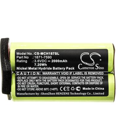 Moser Replacement Battery for Super Cordless 1872 Clipper - Compatible with ChromStyle 1871 (2000mAh) - Fast International Shipping - Buy Online on GoSupps.com