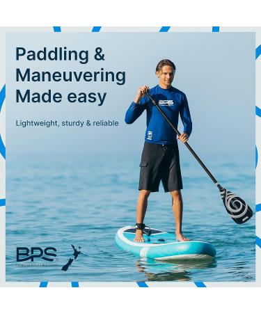 BPS NZ Alloy 2-Piece SUP Paddles - Lightweight Adjustable Stand-up Paddle Board Paddle - Black - Buy Online on GoSupps.com