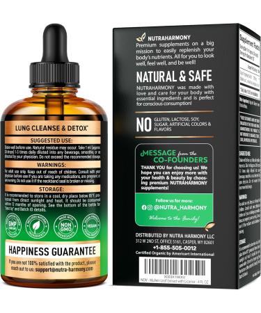 NUTRAHARMONY Organic Mullein Drops & Vitamin B12 Drops - Buy Online on GoSupps.com