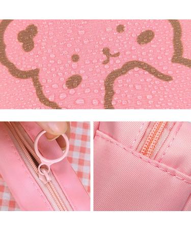 Portable Sanitary Napkin Storage Bag with Cartoon Design - Pink Holder for Women & Teens - Buy Online on GoSupps.com