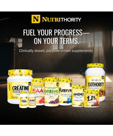 Nutrithority - Isothority Isolated Whey Protein Powder with Ultra-Absorbable Protein and BCAAs to Build Muscle and Accelerate Recovery Keto Friendly Low Carbs Gluten Free (Caramel Coconut Cookie) - Buy Online on GoSupps.com