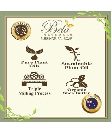 Bela Bath & Beauty Extra Creamy Goats Milk Soap Bars - 6 Pack, 3.3 oz. Each | Triple Milled & Moisturizing | No Harsh Ingredients - Buy Online on GoSupps.com