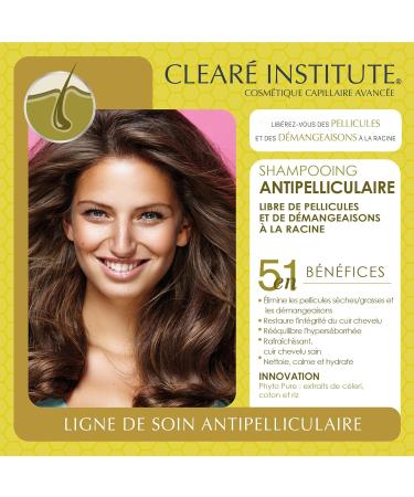Clear Institute Anti-Dandruff Shampoo - Cleans Soothes and Moisturizes | No Sulfates Parabens or Silicones SLS | 95% Natural Ingredients | Eliminates Dandruff and Itching - 400 ml - Buy Online on GoSupps.com