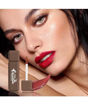  Yunmiao Chocolate Lipstick | Moisturizing and Non-Stick Lipstick Elegant Rich Chocolate Hydrating Lip Glaze for Girls Teens and Women by Yunmiao - Buy Online on GoSupps.com