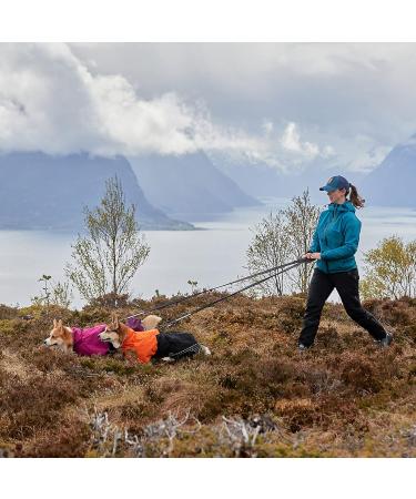 Non-stop Dogwear Fjord Raincoat - Orange/Black | Size 27 | Waterproof Dog Cover for All Weather - Buy Online on GoSupps.com