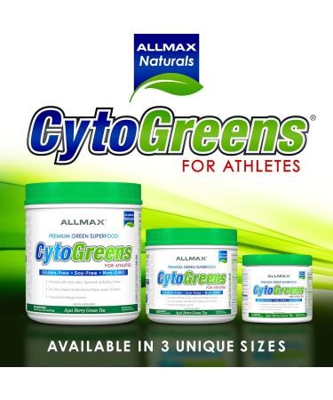 ALLMAX Naturals CYTO-Greens Premium Green Superfood Acai Berry Green Tea 14 Servings - Buy Online on GoSupps.com