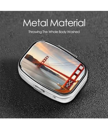 Golden Gate Bridge Printed Pill Box | Portable Travel Medicine Organizer - Shop Now - Buy Online on GoSupps.com