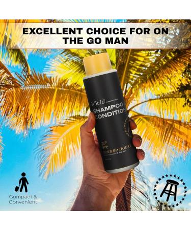 WOULD Men's 2-in-1 Shampoo & Conditioner - 16 oz Dual Action for Fresh Hair Oakmoss & Pink Pepper Scent - Shop Internationally - Buy Online on GoSupps.com
