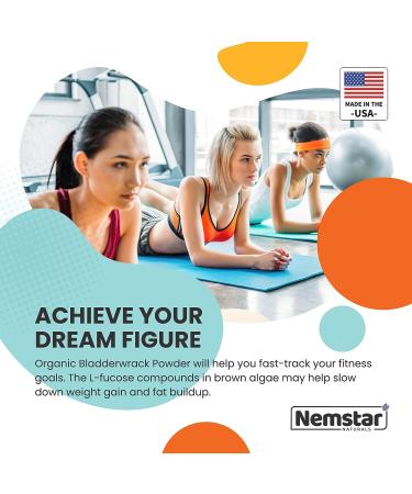 Nemstar Organic Bladderwrack Powder 4oz - Sea Kelp Supplement for Immune System, Thyroid & Joint Wellness - With Sea Moss & Burdock Root for Weight Management - Buy Online on GoSupps.com