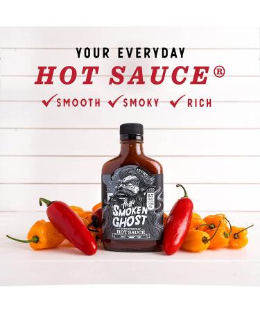 Hoff & Pepper Smoken Ghost Louisiana Style Hot Sauce 6.7 Fl Oz - Handmade Tennessee Hot Sauce for Spicy Lovers - Perfect for Grilling and Seasoning - Buy Online on GoSupps.com