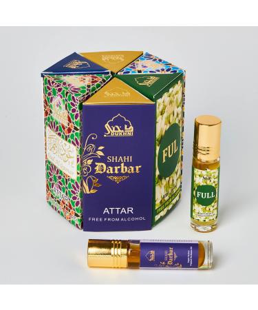 Dukhni Mixed Attar Oil Set |   | Authentic Arabic Fragrance Oils | For Ramadan & Eid gift hampers | Open Sky, Attar Ful, SkyDive, Shahi Darbar, Oud Al Qamar, Oud Al Raghbah - 6ml each Open+Ful+Dove+Shahi+Qamar+Ragh