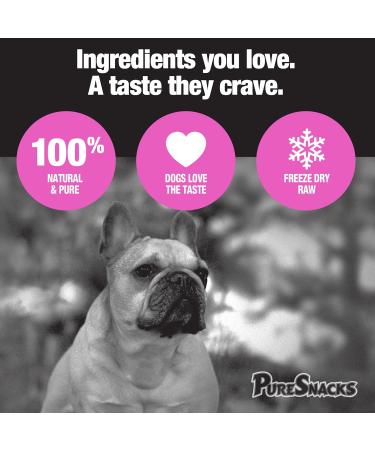 PureSnacks Freeze Dried Salmon Dog Treats 3.5oz | 100g Made in USA Pink (2PS100SM) - Buy Online on GoSupps.com