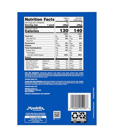OREO Mini Mix Sandwich Cookies Variety Pack - 20 Snack Packs | Delicious Snacking Options for On-the-Go! - Buy Online on GoSupps.com