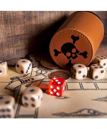 Brybelly Liar's Dice Game Set - Classic Family Bluffing Game with Leather Cups and Custom Dice - Buy Online on GoSupps.com