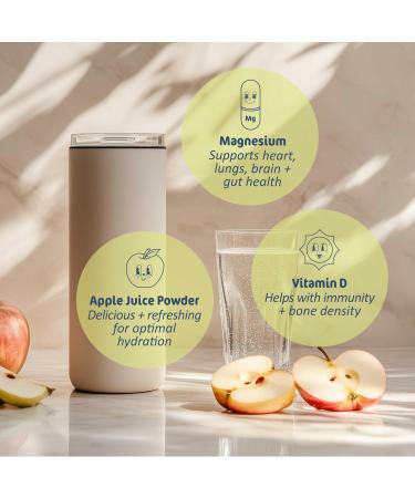 Juice Doctor Hydration Powder Electrolytes, Electrolyte Drink Mix for Dehydration Relief, Apple Juice Powder, Magnesium Citrate, Vitamin D, 1.2lb (560g / 28 Servings) - Buy Online on GoSupps.com