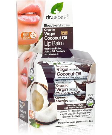 Dr. Organic Lip Balm Set of 16 Coconut 91.2 g - Buy Online on GoSupps.com