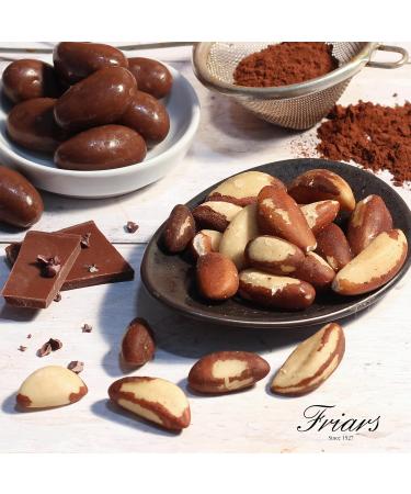 Friars Milk Chocolate Brazil Box - 600g Luxury Coated Peruvian Brazil Nuts | British Cocoa Hamper Gifts for Girlfriends Men Women Friends & Mothers | Romantic Gift Set for a Birthday & Valentine's Milk Chocolate Brazil Nuts Box - Buy Online on GoSupps.com