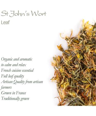 Organic Saint John's Wort Herb 100g - Hypericum Perforatum - St John's Wort Tea - Herbal Remedy - Buy Online on GoSupps.com