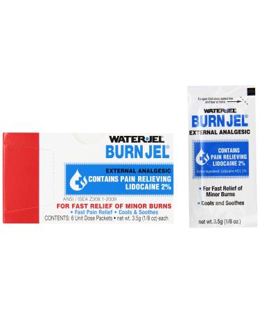 Water Jel 2421 Water-Jel Unit Dose Burn Gel, 3.5 gm Packet (Pack of 6)