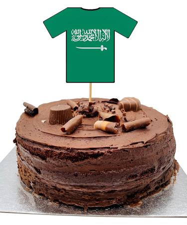 Saudi Arabia Football Party Food & Cupcakes Picks Decorations Toppers World Cup 2022 (pack of 14) - Buy Online on GoSupps.com