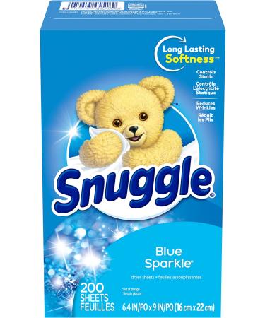Snuggle Fabric Softener Sheets - Blue Sparkle - 200 ct - Buy Online on GoSupps.com