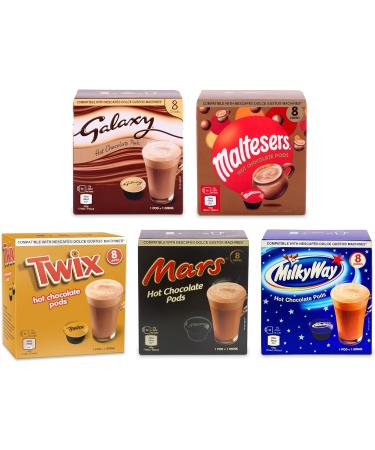Mars Hot Chocolate Pods - Dolce Gusto Compatible - Variety Pack - 40 Pods - Buy Online on GoSupps.com