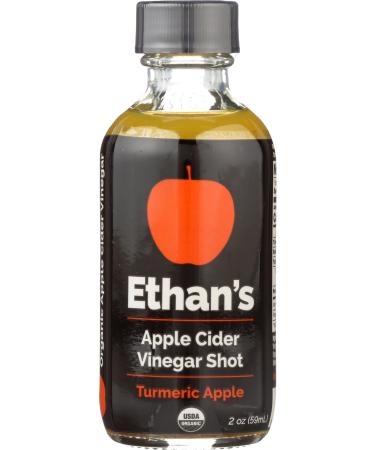 Ethan's Apple Cider Vinegar Shots, Turmeric Apple (Pack of 12)