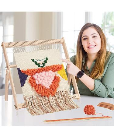 Large Wooden Multi-Craft Weaving Loom - 16.5 x 15.7 inches - DIY Tapestry Art for Kids, Beginners & Experts - Buy Online on GoSupps.com