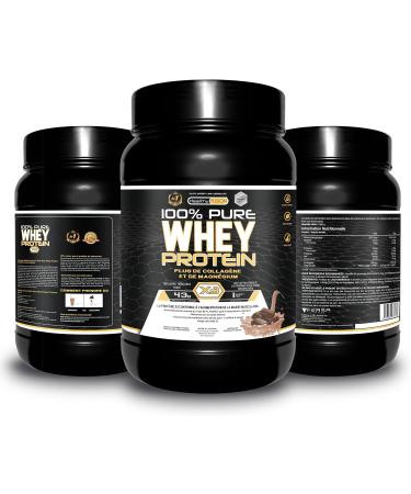Whey Protein | Pure Protein with Collagen + Magnesium | Tones and Increases Muscle Mass | Protects Muscles and Aids Fibrous Tissue Recovery | 1000g Chocolate Protein - Buy Online on GoSupps.com