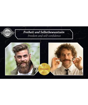 Natural Premium Beard Oil Care Set with Bamboo Comb | Fresh Lemon Fragrance | Vitamin E for Beard Growth | 50ml - Buy Online on GoSupps.com