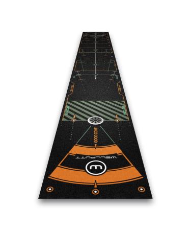 WELLPUTT - Golf Putting Training Mat - 13ft Black