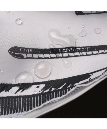 Borogo Waterproof Barber Cape - Professional Hair Cutting Apron with Snap Closure | White & Black - Buy Online on GoSupps.com