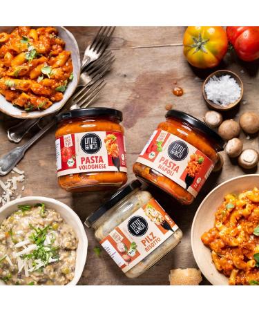 Little Lunch Ready Meals - 100% Organic Veggie Pasta & Risotto 6 Pack (350g Each) - Napoli Vegetarian Bolognese & Mushroom Risotto - International Shipping Available - Buy Online on GoSupps.com