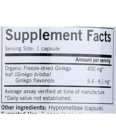 Eclectic Ginkgo 450 Mg Fduv with Glass Blue 50 Count Blue 50 count (Pack of 1) - Buy Online on GoSupps.com