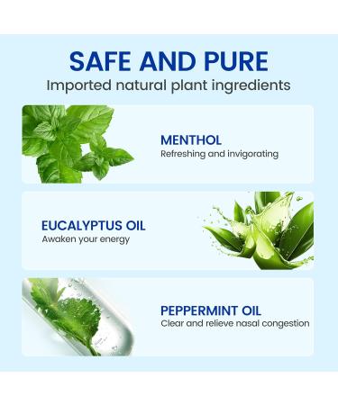 Oral Spray Set - 2 Bottles Mint Oral Spray + Blue Menthol Nasal Inhaler | Long-Lasting Fresh Breath Instant Refreshment & Cooling Peppermint Flavor for Daily Use 2KPbh+BXTblue - Buy Online on GoSupps.com