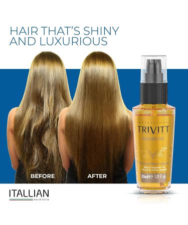 Italian Hairtech Finishing Oil for Chemically Treated Hair 1.01 fl oz - Nourishing Serum with Argan & Vegetable Oils - Protects from Dryness & Frizz - Buy Online on GoSupps.com