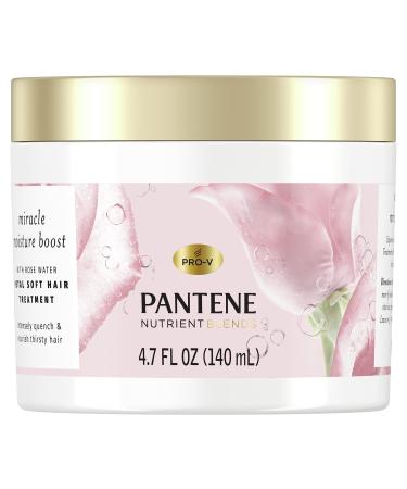 Pantene Nutrient Blends Miracle Moisture Boost Rose Water Petal Soft Hair Treatment, 4.7 fl oz
