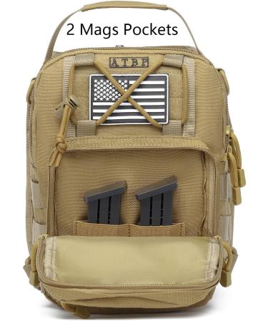 ATBP Small Tactical Sling Backpack with Concealed Pistol Holster - Black - Buy Online on GoSupps.com