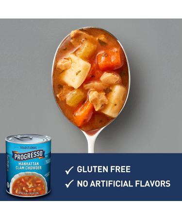Progresso Traditional  Manhattan Clam Chowder Soup  19 Oz  Pack of 6 - Buy Online on GoSupps.com