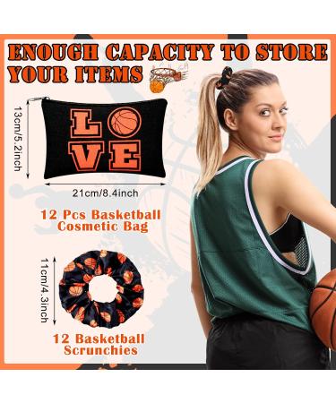 Basketball Stuff Set - Cosmetic Bags, Makeup Storage, Hair Accessories and Pencil Case - Basketball Gifts for Girls in Black - Buy Online on GoSupps.com