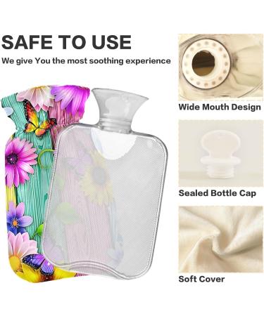 Shop Naanle Rainbow Wood Butterfly Sunflower Hot Water Bottle - 1L Handfoots Heating Bag for Pain Relief & Cold Therapy - International Shipping - Buy Online on GoSupps.com