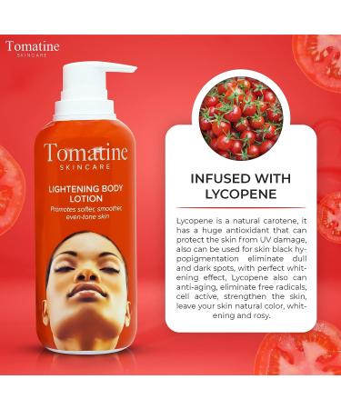 Tomatine Skin Brightening Body Lotion 13.5 fl oz - Hydrating Daily Moisturizer for Even Skin Tone - Nourishing Formula for Dry Skin - Buy Online on GoSupps.com