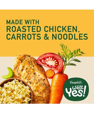 Campbell's Well Yes! Chicken Noodle Soup - 15g Protein - 16.2oz Can (Pack of 12) - Buy Online on GoSupps.com