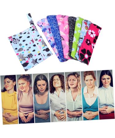 Washable Bamboo Carbon Fiber Period Pads Set for Women - Reusable Menstrual Napkins for Nursing and Postpartum Care - Buy Online on GoSupps.com