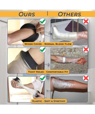 EXQUISITO PICC Line Shower Cover - Reusable Waterproof Arm Sleeve for Upper Arm PICC Line - Small, Medium, Large Sizes Available - Buy Online on GoSupps.com